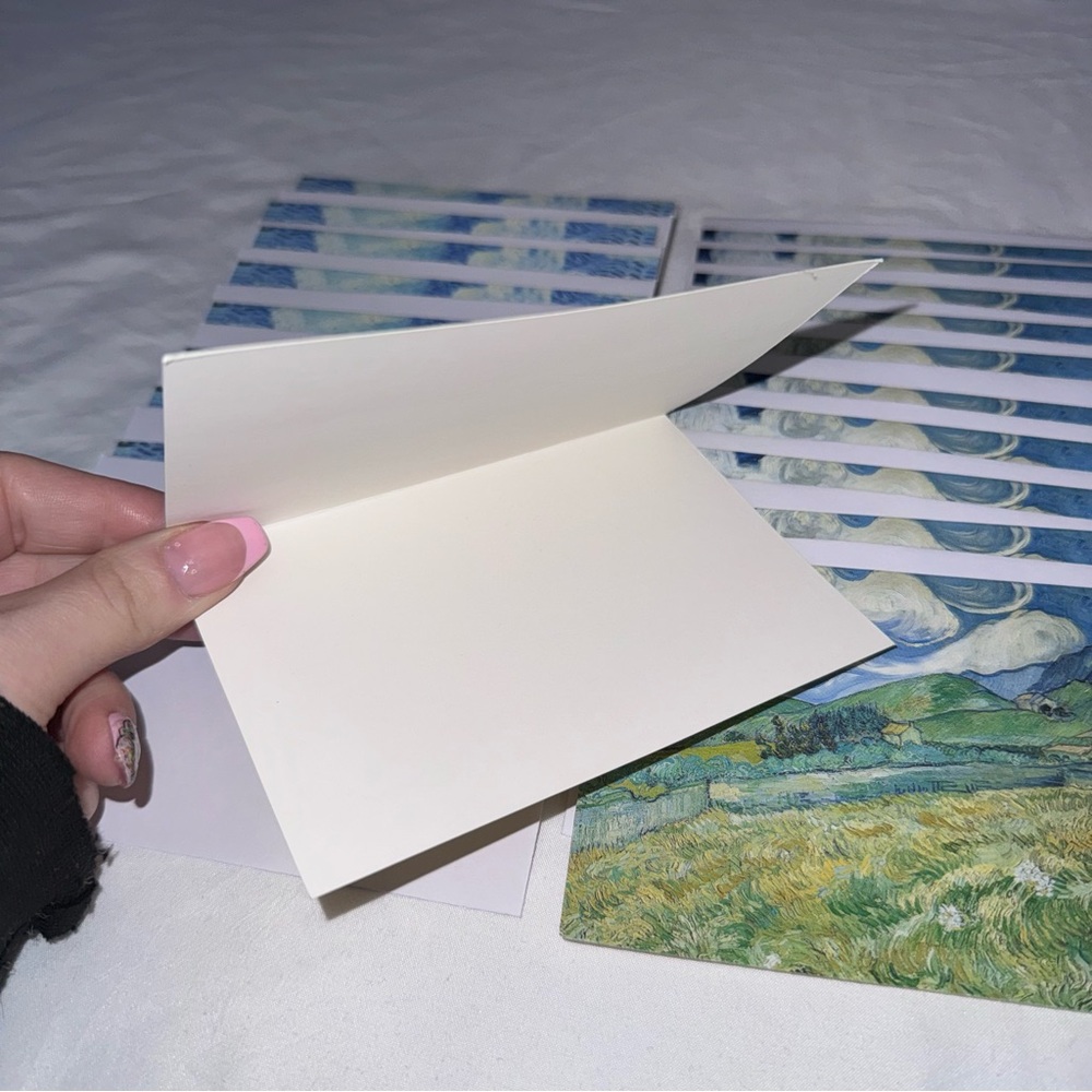 19 Blue-Green Vincent van Gogh Landscape art blank not cards in box - Picture 3 of 6